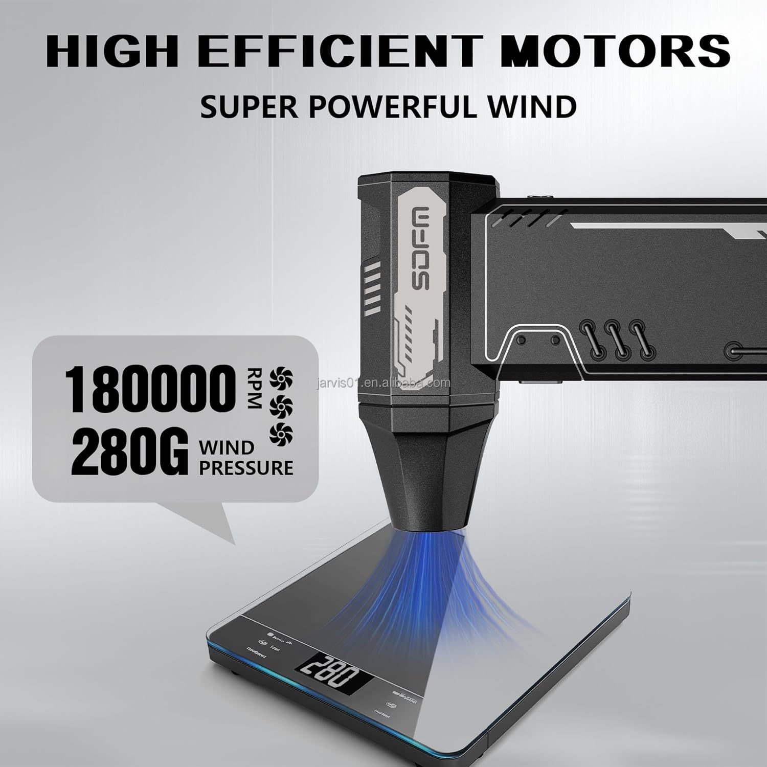 SDFM Compressed Air Duster - 180,000 RPM Electric Air Duster - with Brushless Motor, 3-Gear Adjustable Air Duster (SDFM-X15)